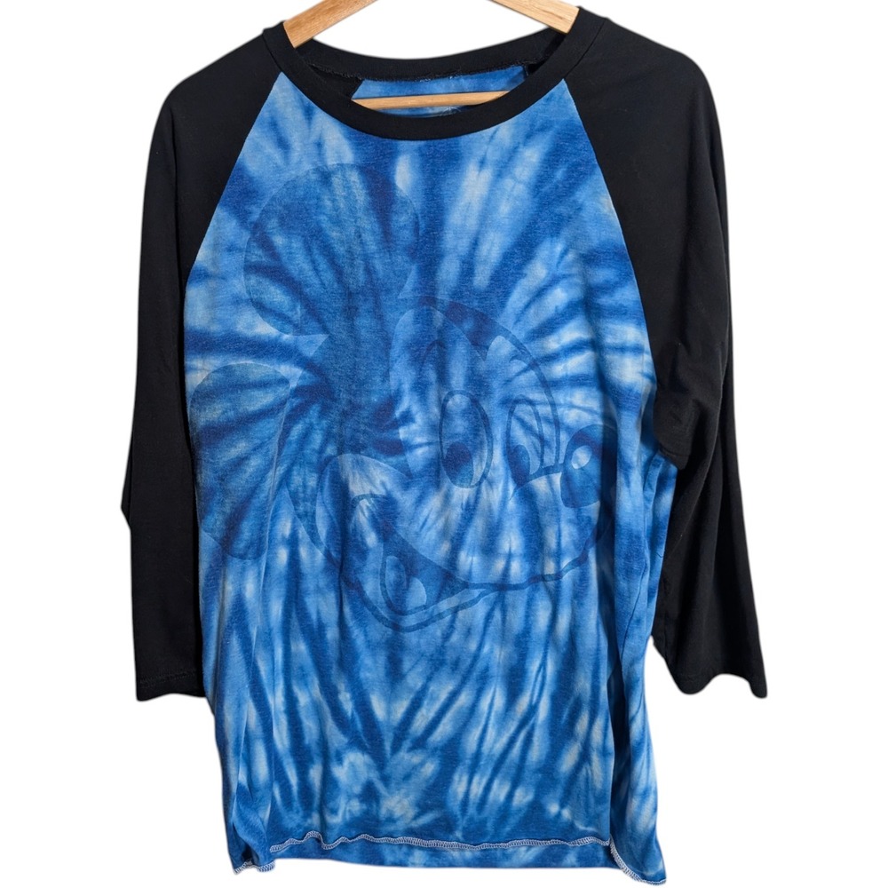 Disney‎ Parks Disneyland Resort Mickey Mouse Tie Dye Raglan Shirt Size Large